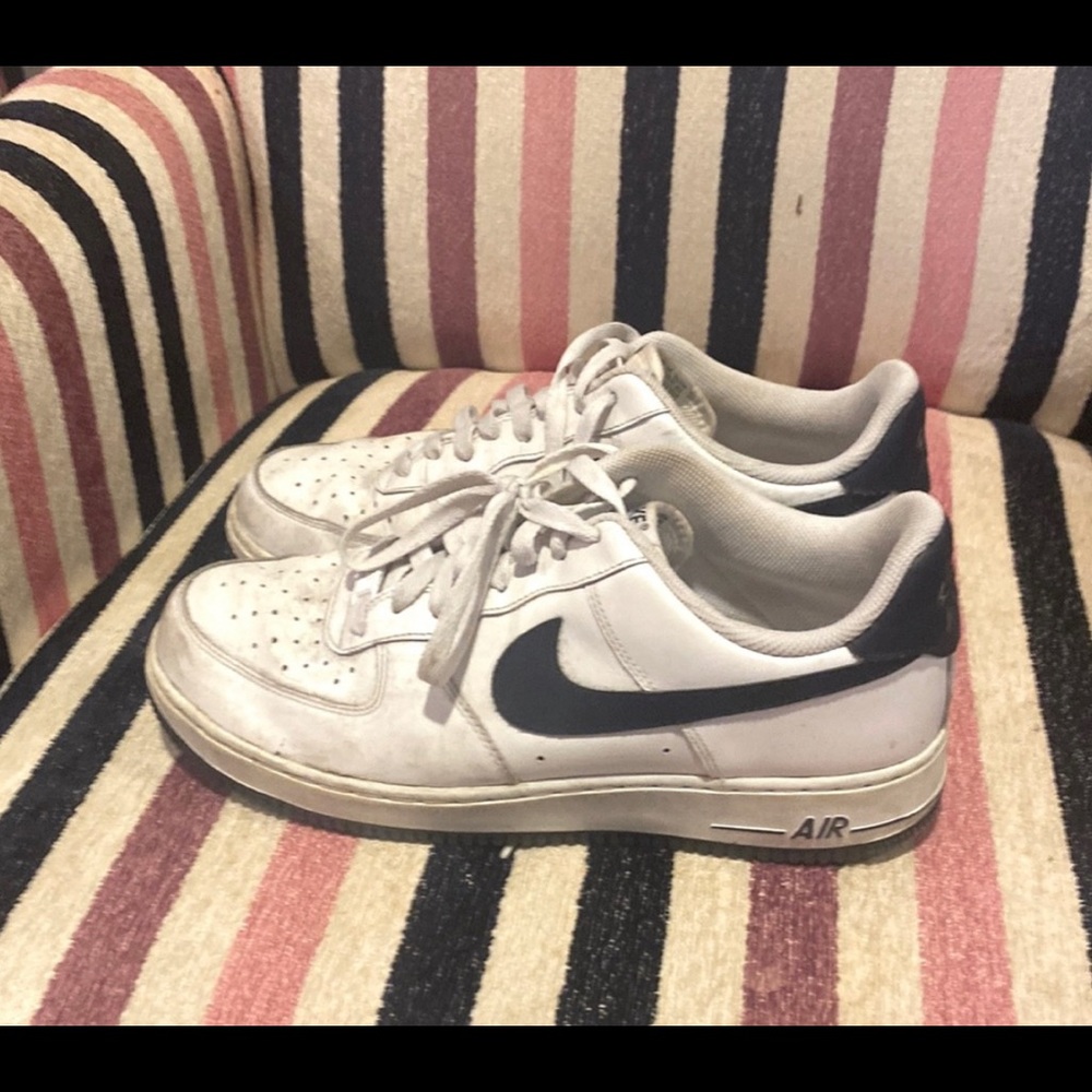 air force 1 navy blue/white